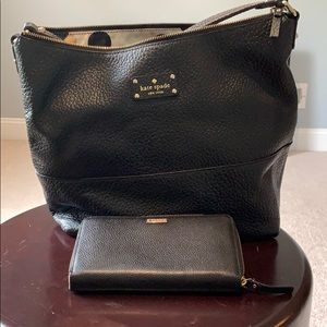 Kate Spade Shoulder Bag and Matching Wallet.